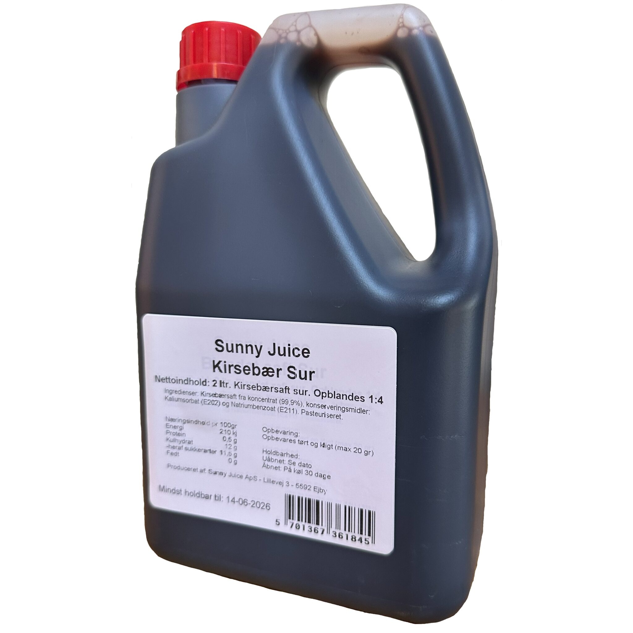 Kirsebærsaft sur 1+4 2Ltr.