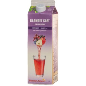 Blandet saft kombi sødet 1+4