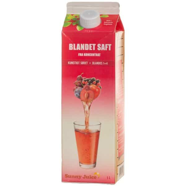 Blandet saft Kunstig sødet 1+4