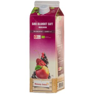 Økologisk sød blandet saft 1+4