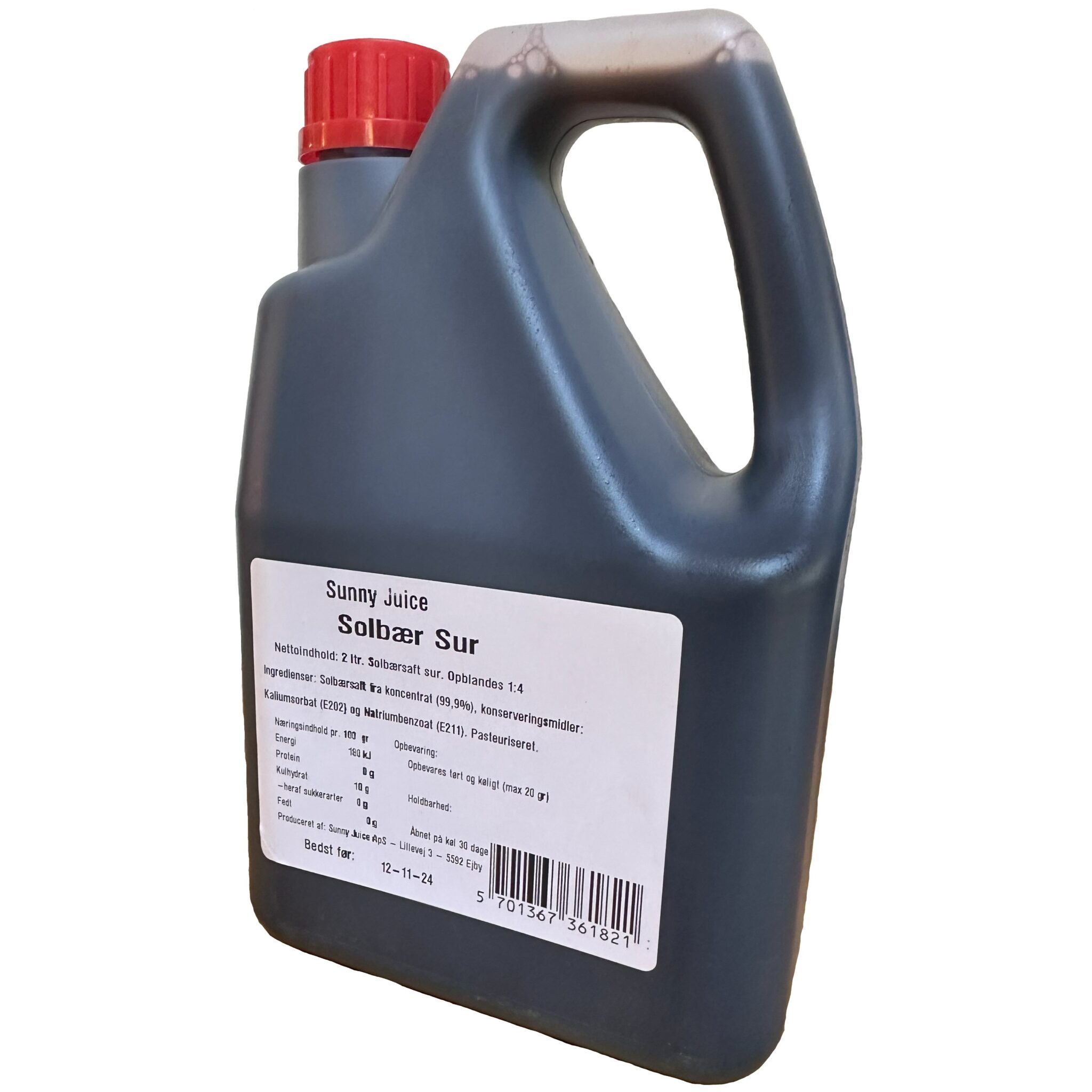 Solbærsaft sur 1+4 2 Ltr.